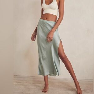 Free People NWT Light Blue Maxi Skirt